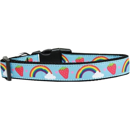 MIRAGE PET PRODUCTS Rainbows & Berries Nylon Dog Collar Medium 125-191 MDN